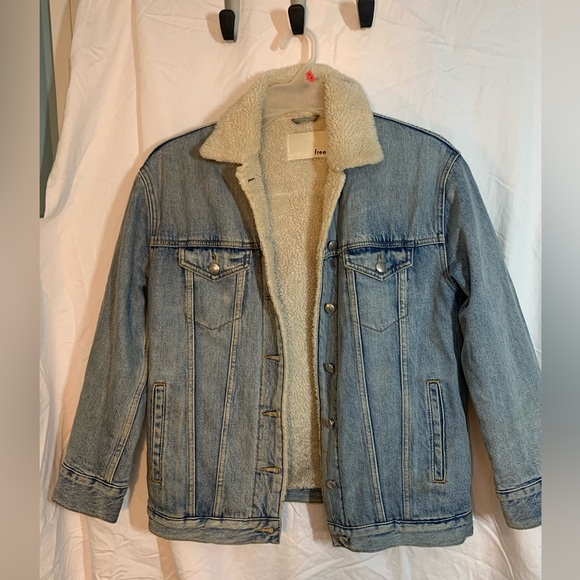 Wilfred Free Denim Sherpa Jacket - Picture 1 of 13